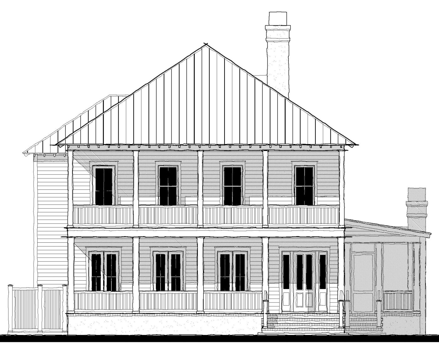 Overlook II (21383) — featured elevation