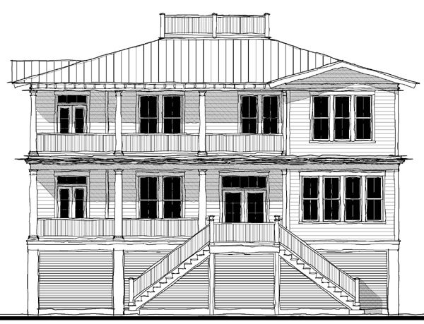 Palm Beach House (11125) — featured elevation