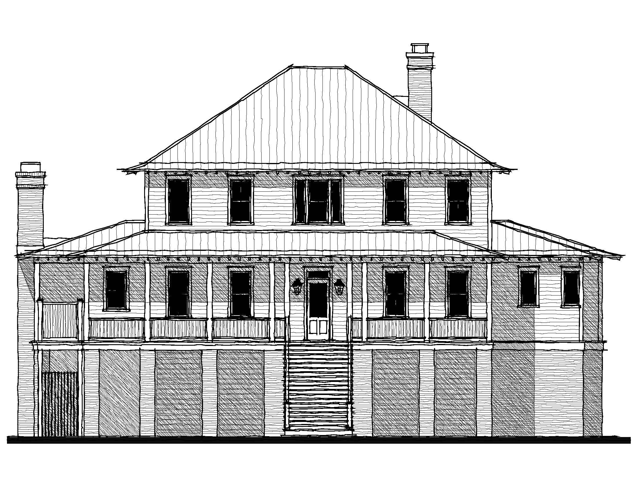 Palmetto Bluff River House (133128) — featured elevation