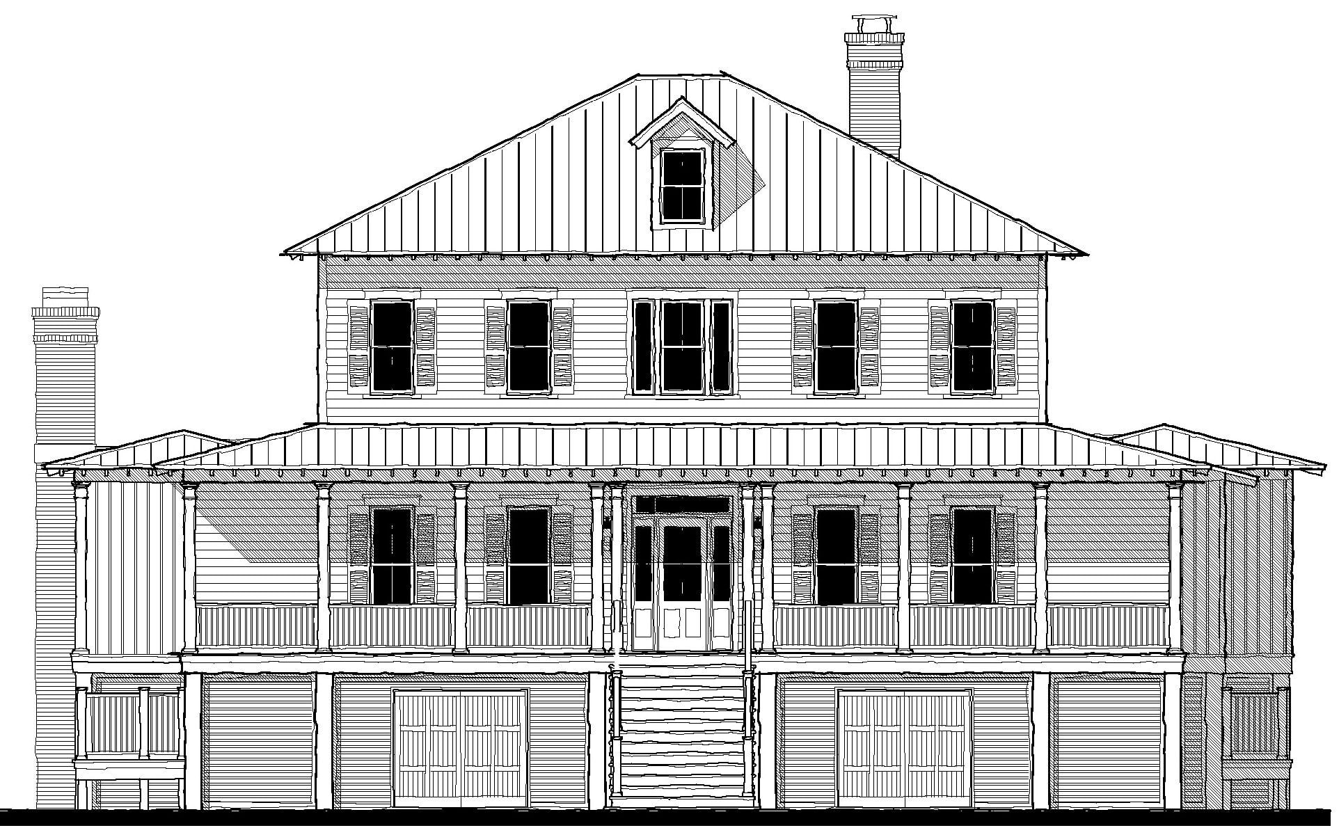 Palmetto Bluff River House (215128) — featured elevation