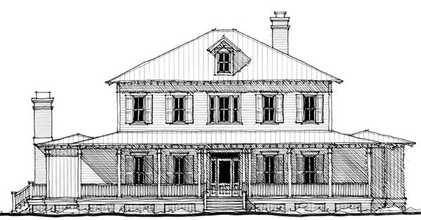 Palmetto Bluff River House — featured elevation