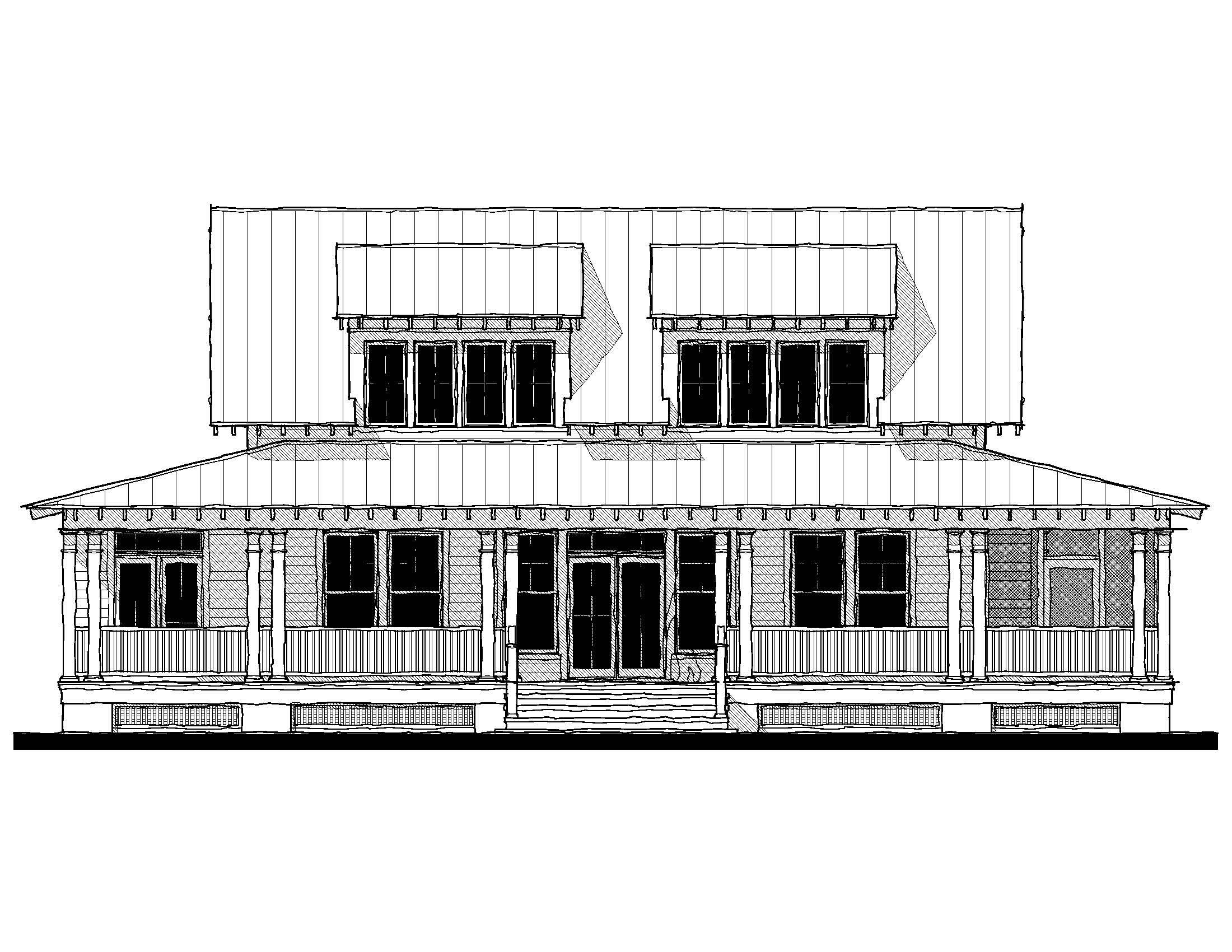 Pamlico River House — featured elevation