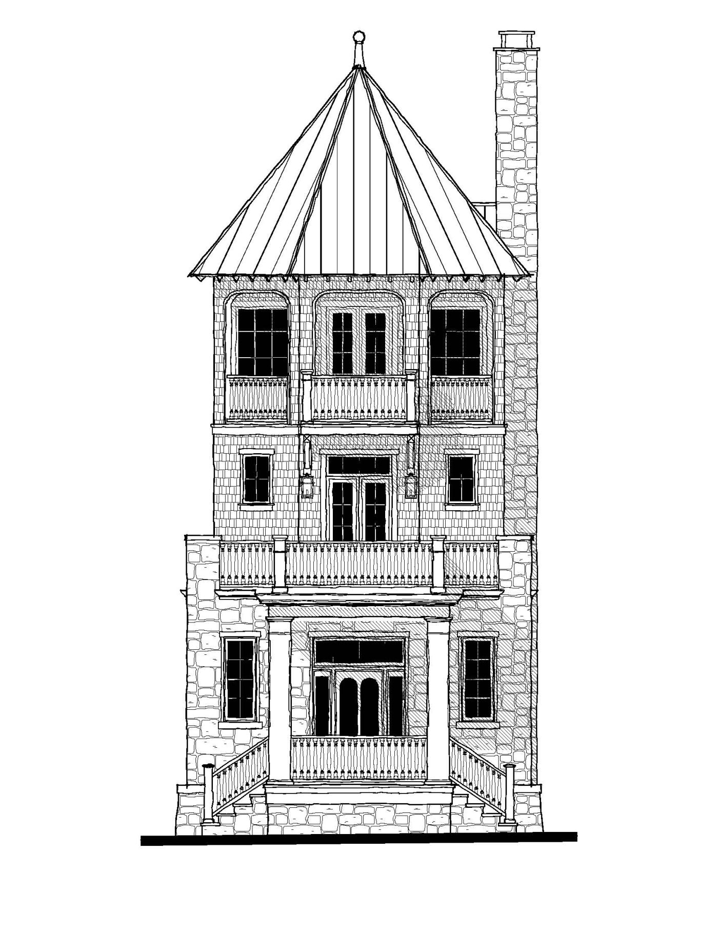 Pippin Treehouse — featured elevation