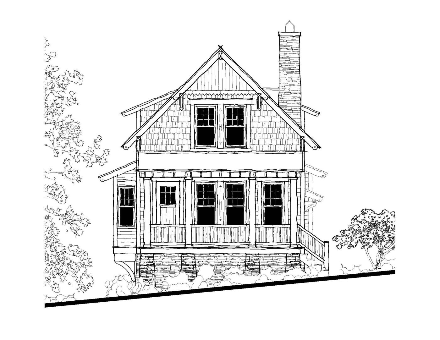 Poets Cottage (05702) — featured elevation