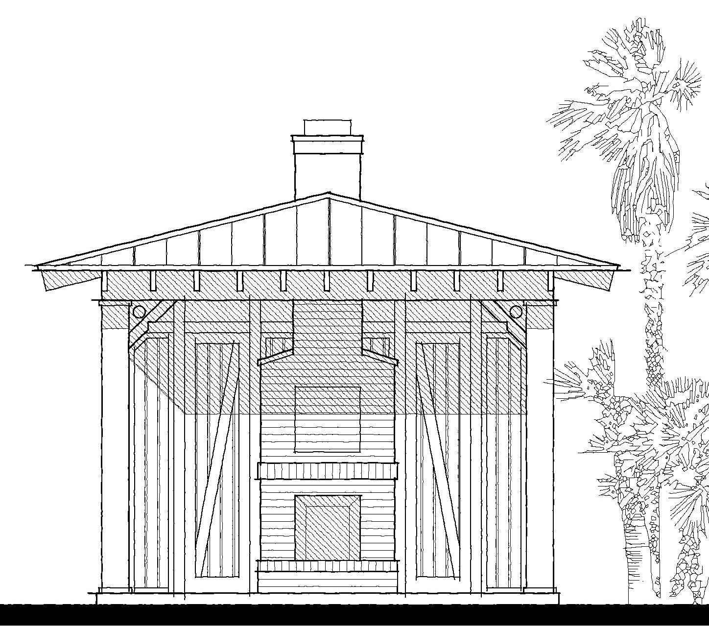 Pool House (193115) — featured elevation