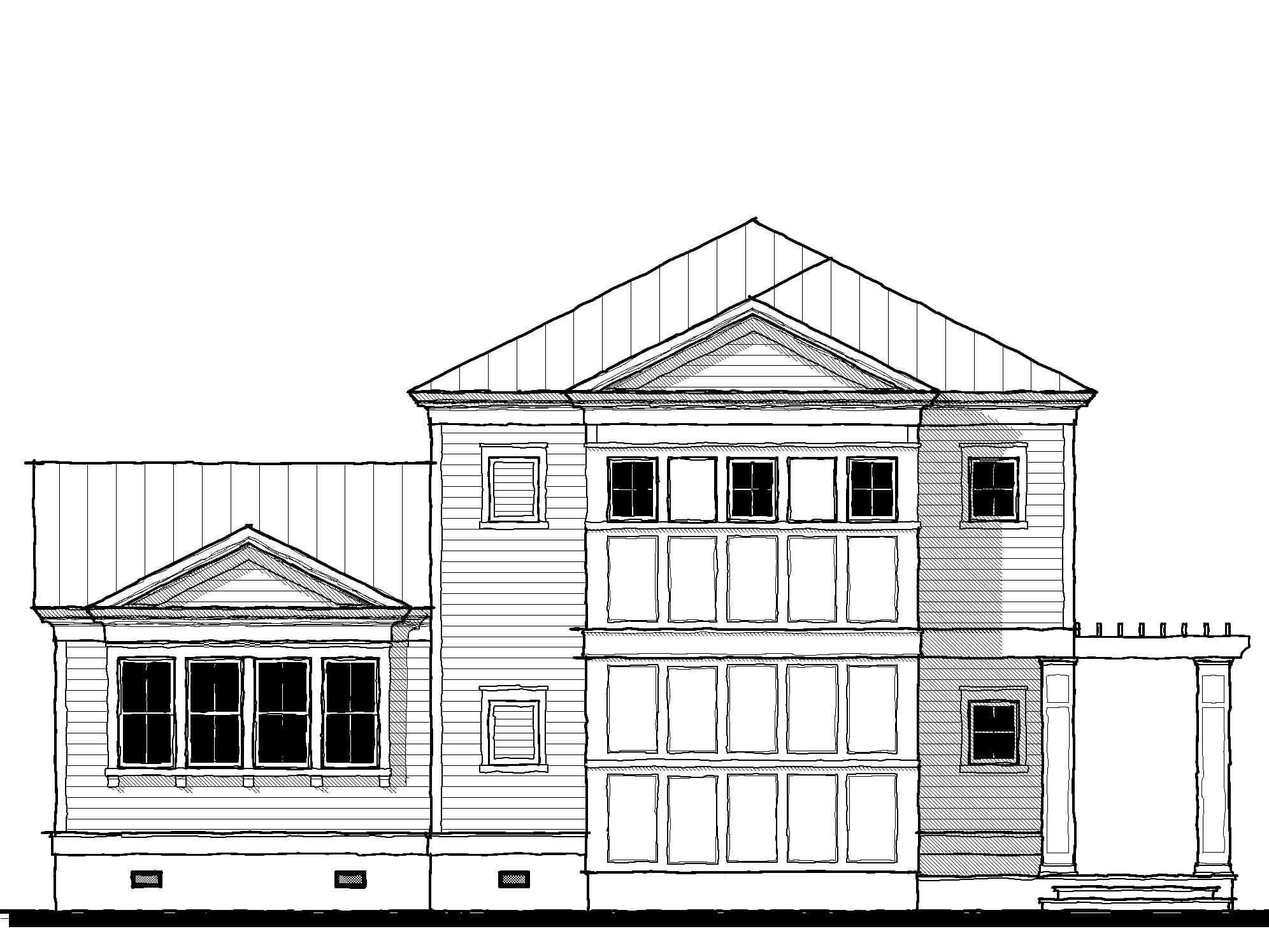 Pool House (22103) — featured elevation