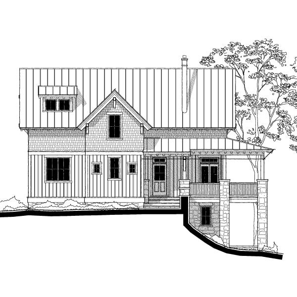 Ramsey Lake Cottage (09703) — featured elevation