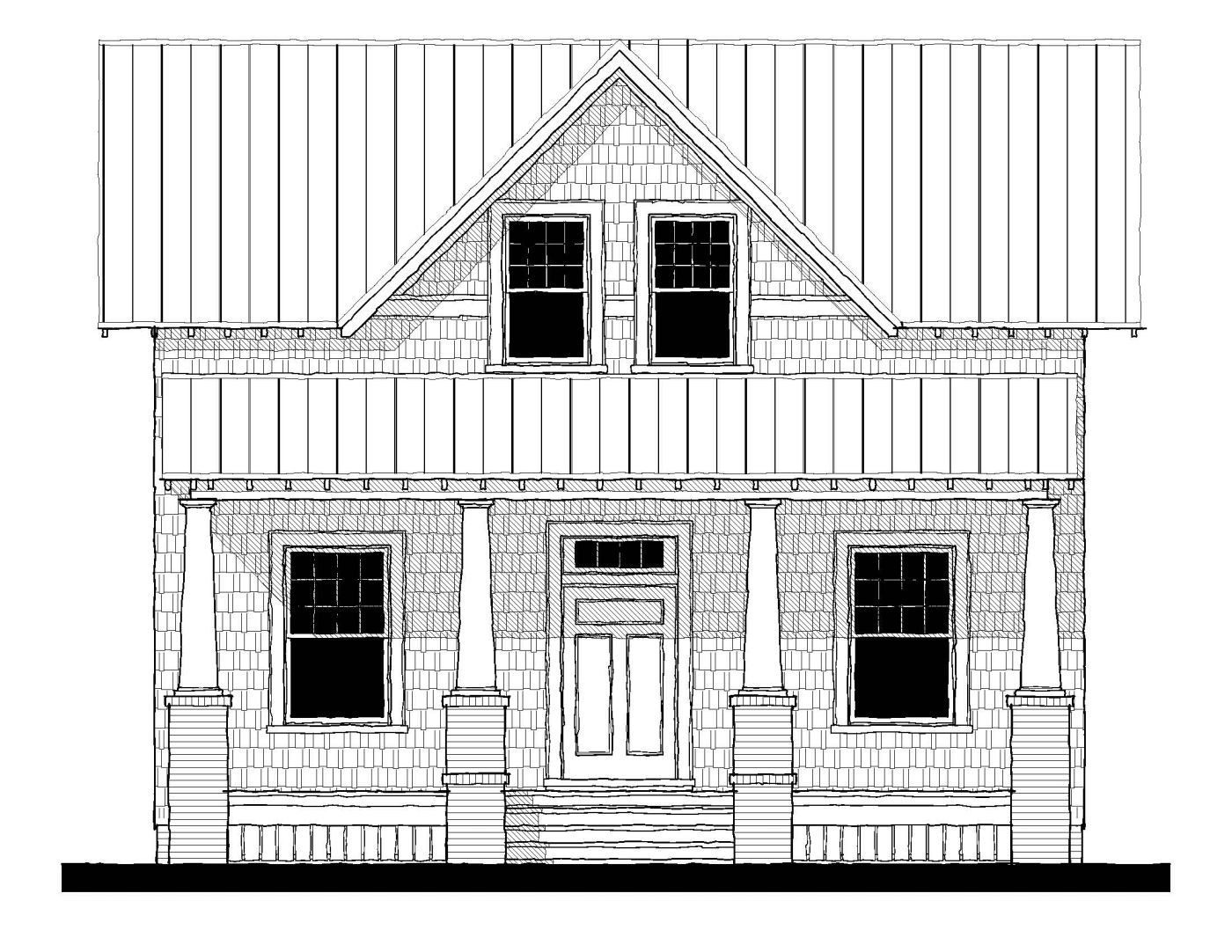 Red Lights River Cottage (07520) — featured elevation