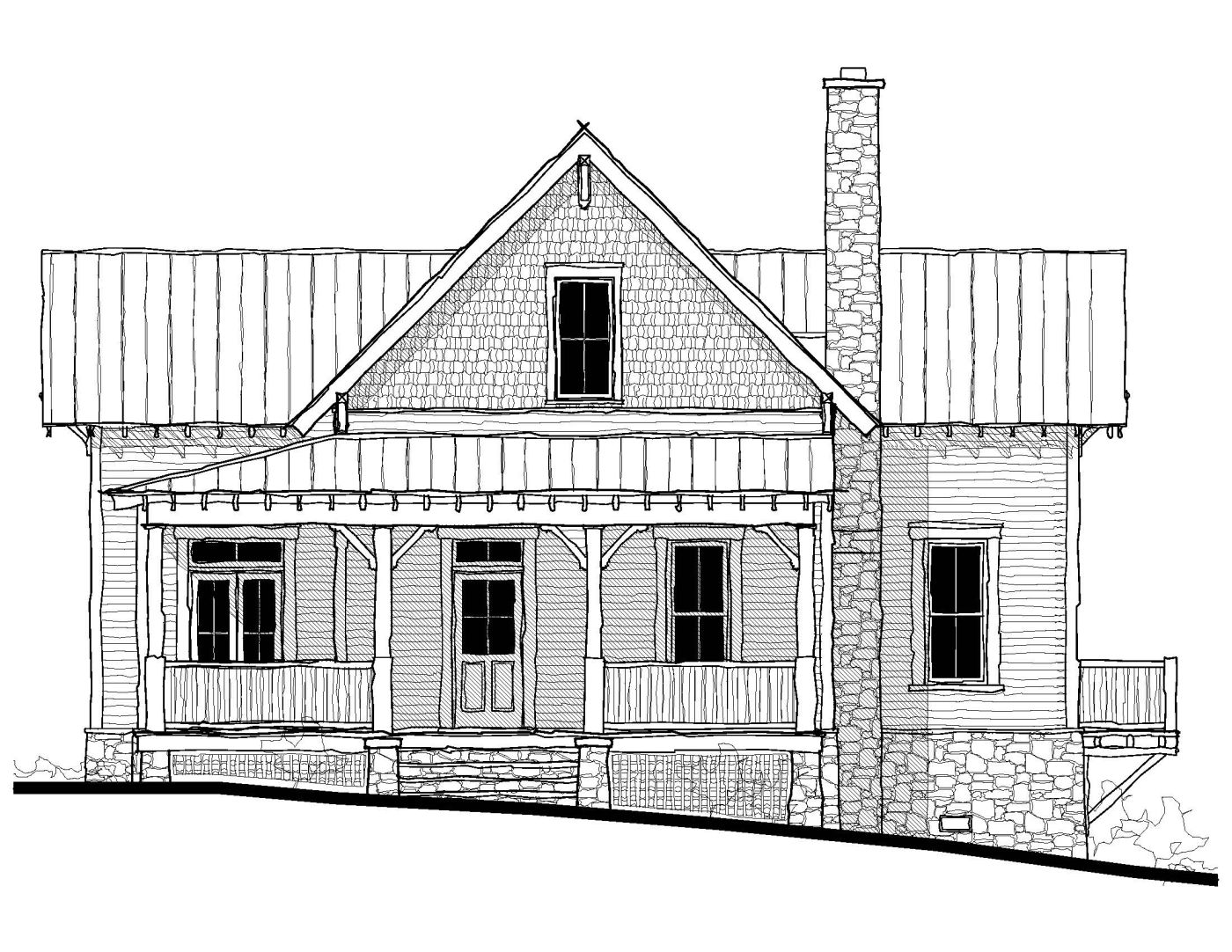 Reems Creek Retreat — featured elevation