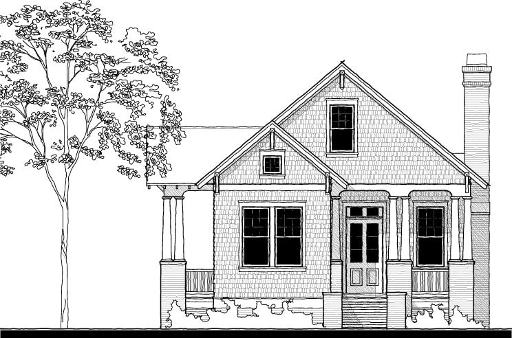 Saluda Cottage — featured elevation