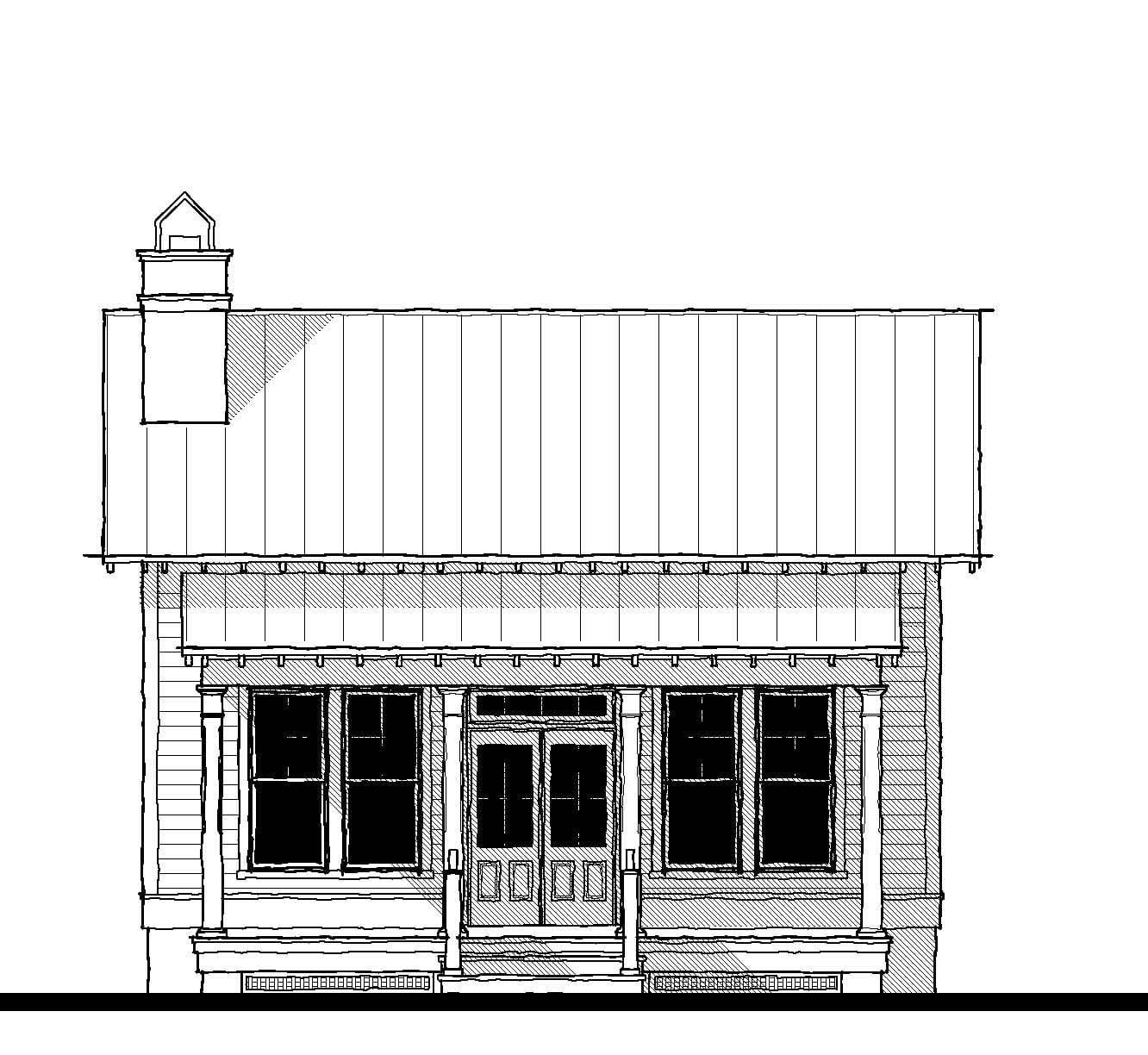 Saluda River Cottage (18548) — featured elevation