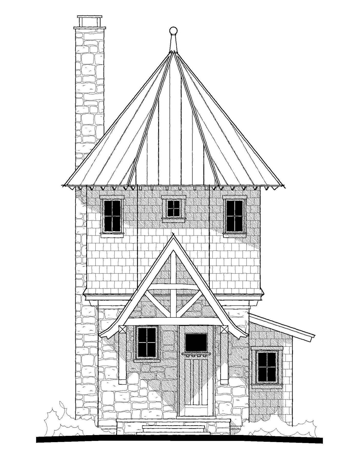 Sampson's Retreat — featured elevation