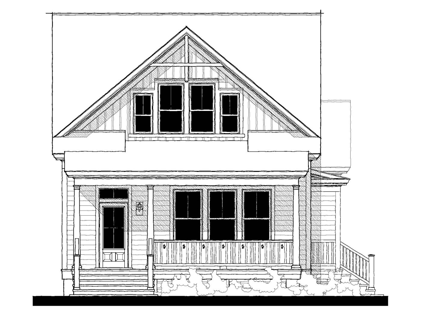 Seahorse Cottage (09336) — featured elevation
