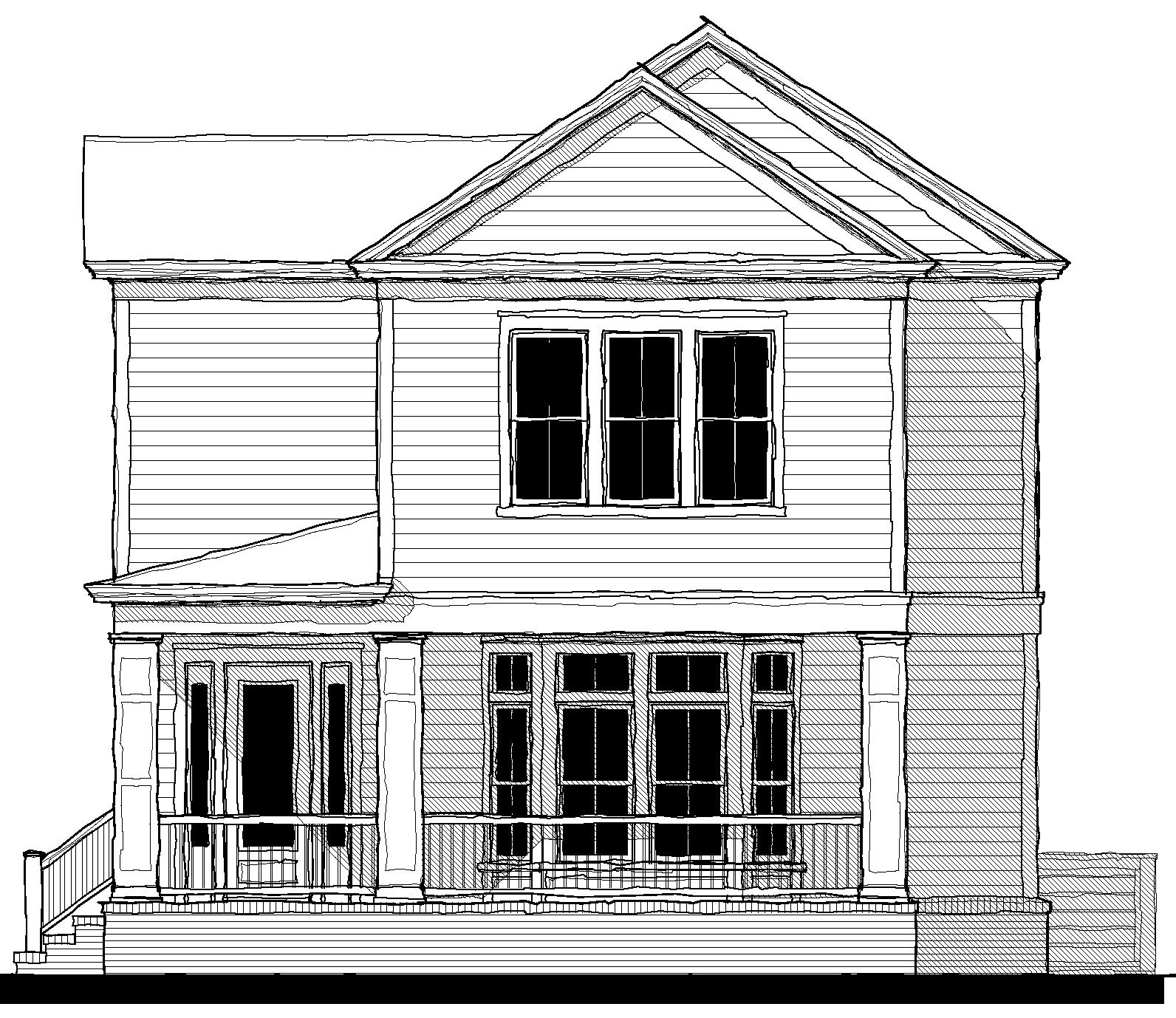 Sisters of the Sea (18414-J) — featured elevation