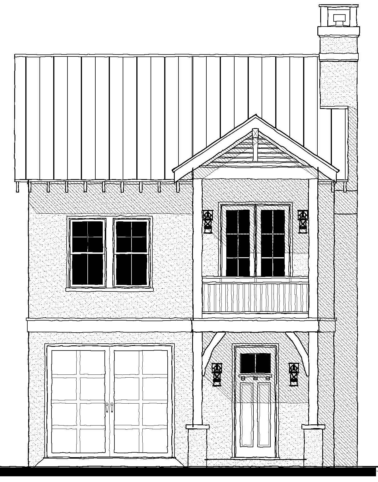 Somerset Carriage House (203139A) — featured elevation