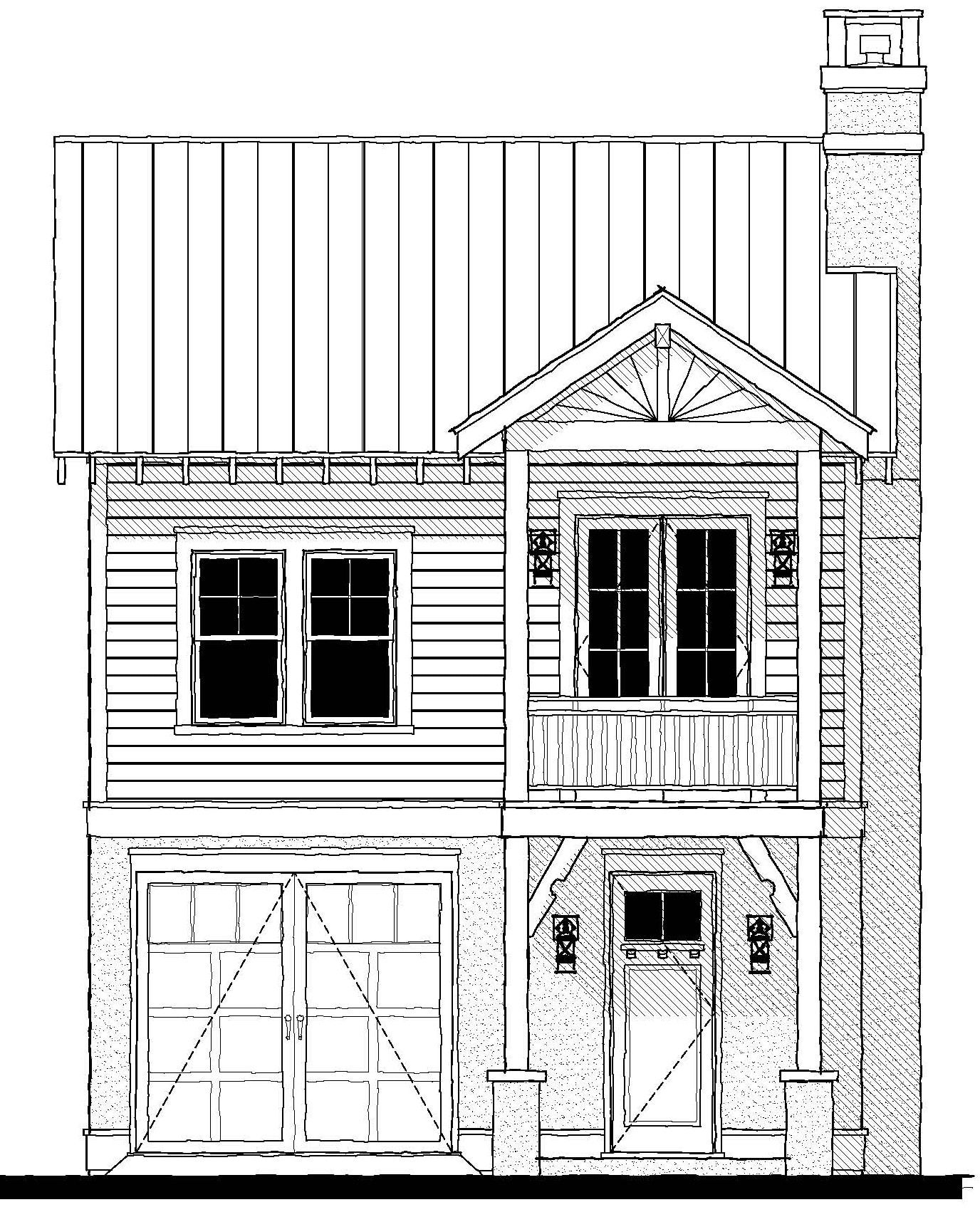 Somerset Carriage House (203139C) — featured elevation