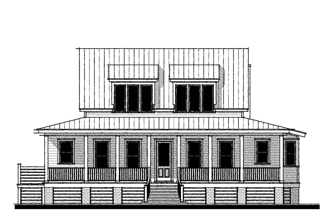 The Belle View (18300) — featured elevation