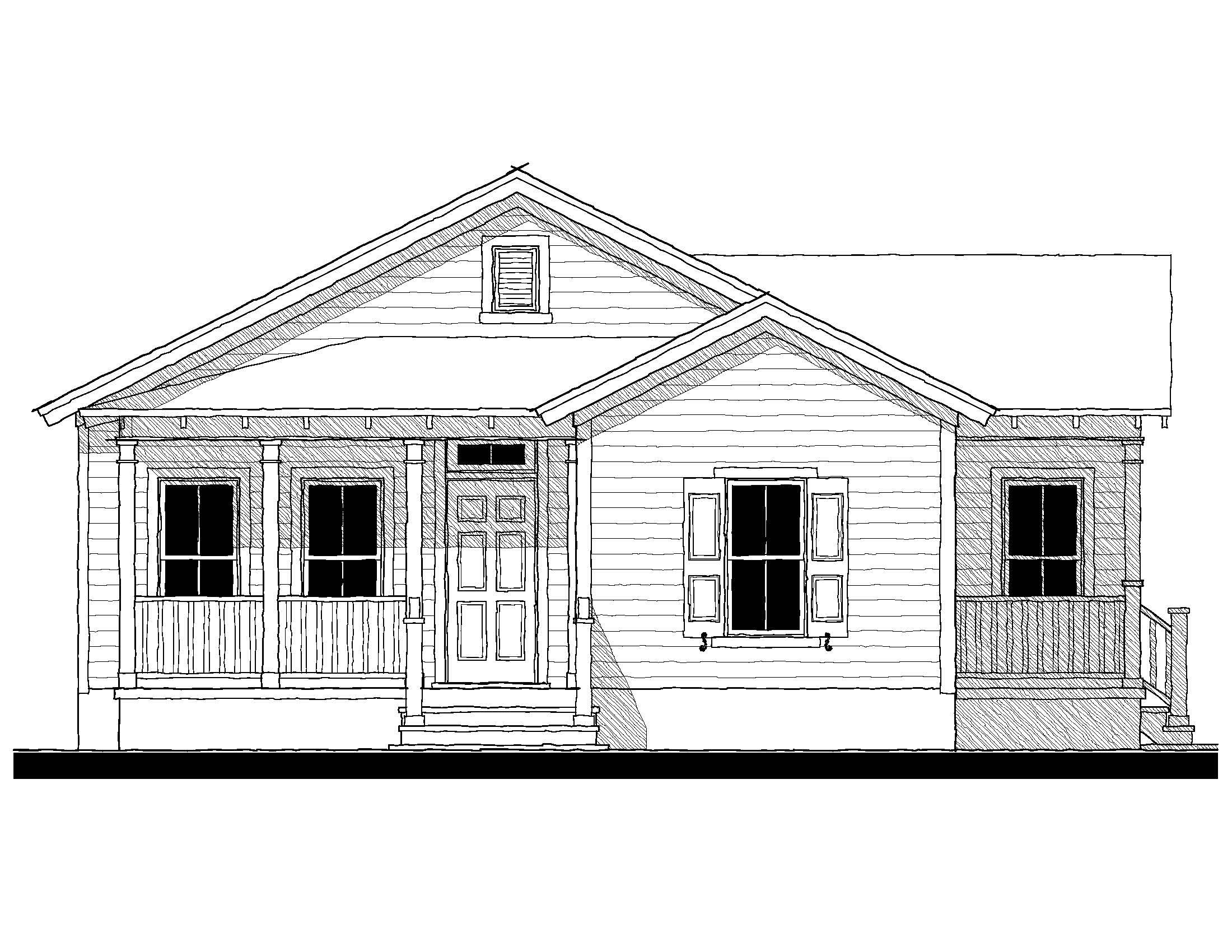 The Duke Street (10301C) — featured elevation