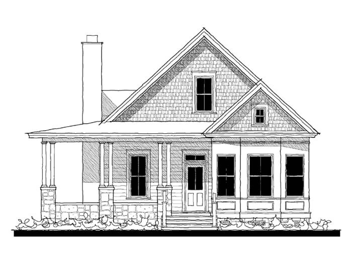 The Hayek (11406D) — featured elevation