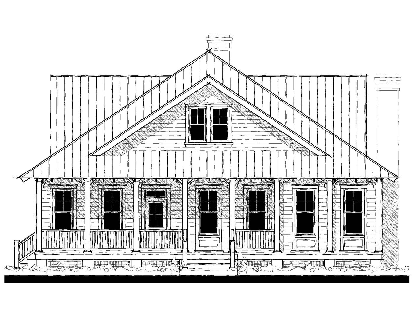 The Inlet Retreat (063185A) — featured elevation