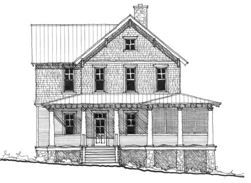 The Oak Ridge — featured elevation