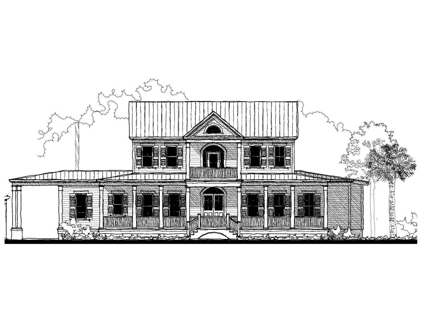 The Palmetto (08325) — featured elevation