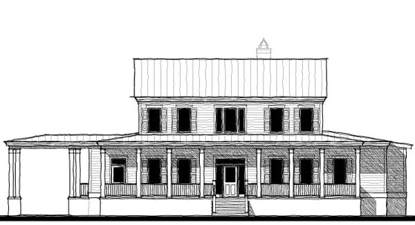 The Palmetto (11421-3118) — featured elevation