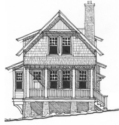 The Poet's Cottage — featured elevation