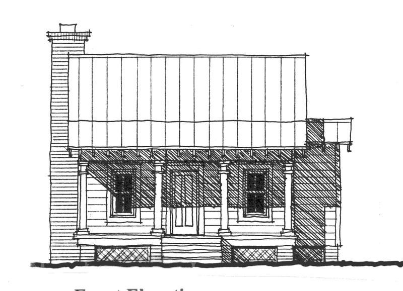 The Quarters Cabin — featured elevation