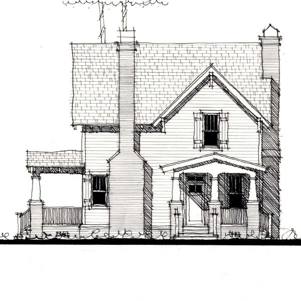 The Village Double (duplex) — featured elevation