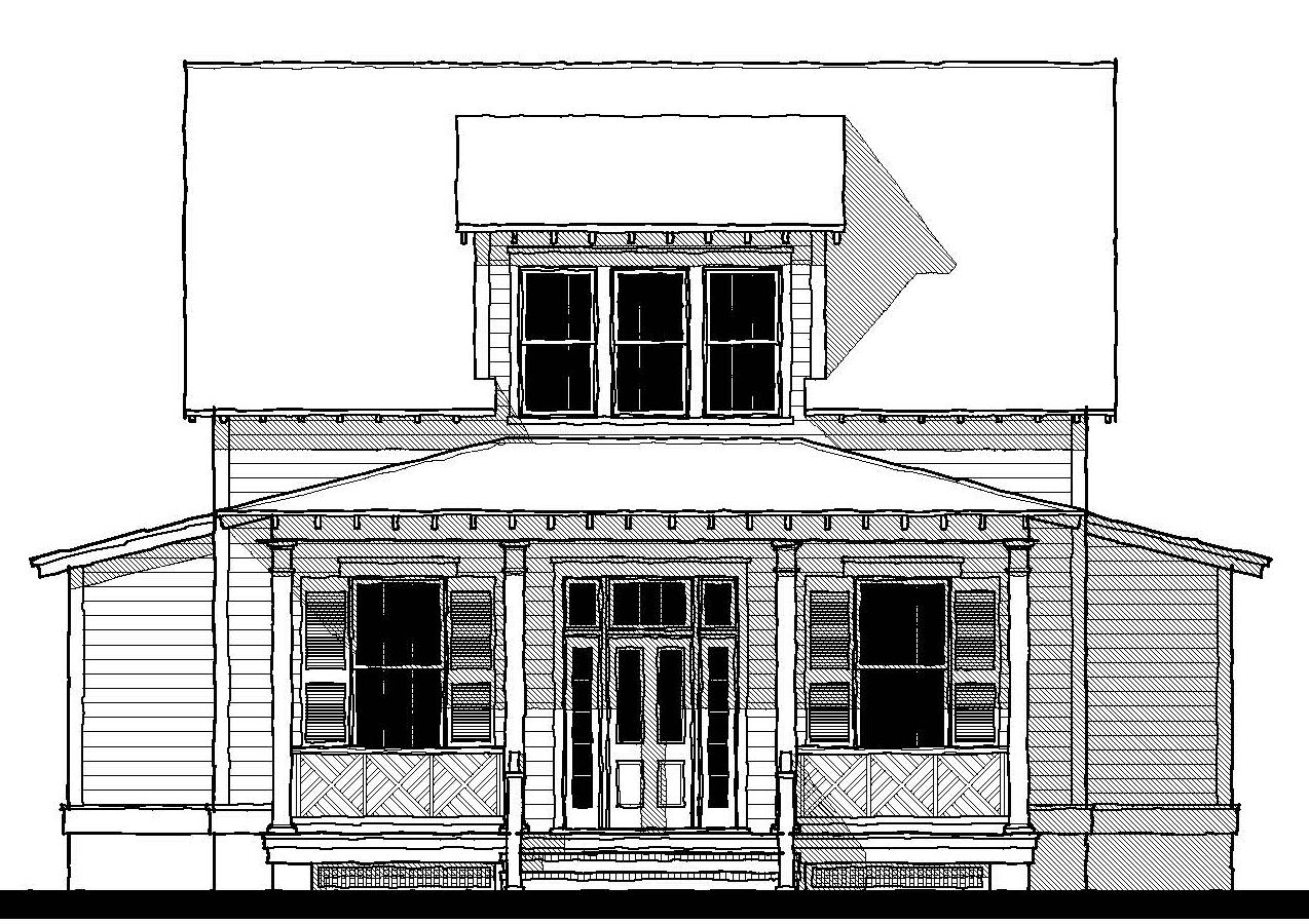 Salt Cured Cottage (153184) — featured elevation
