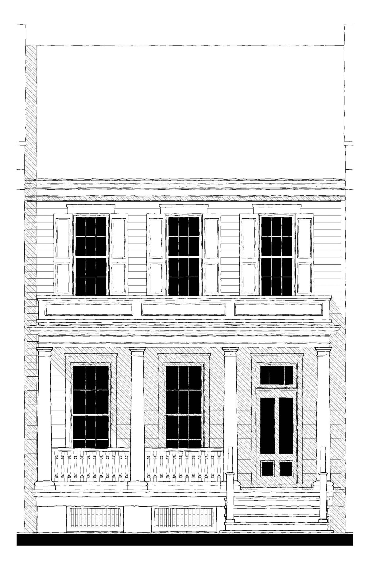 Tillman Park Townhouse 3D — featured elevation