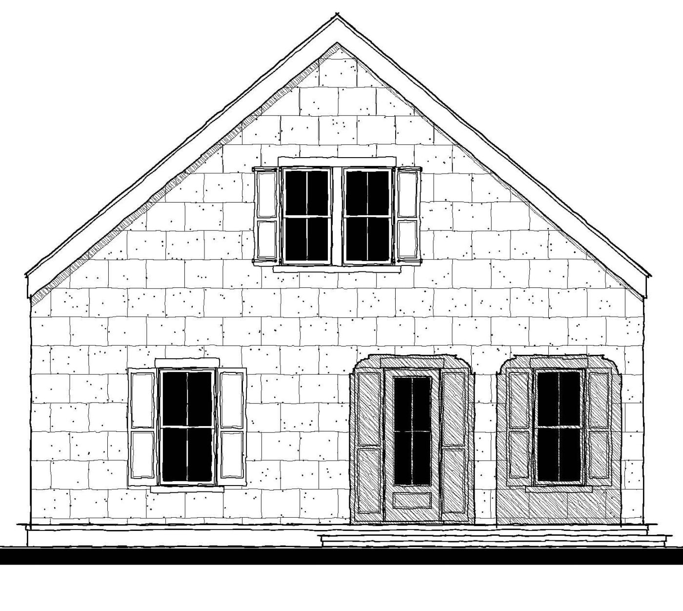 Topsail Cottage (14128) — featured elevation