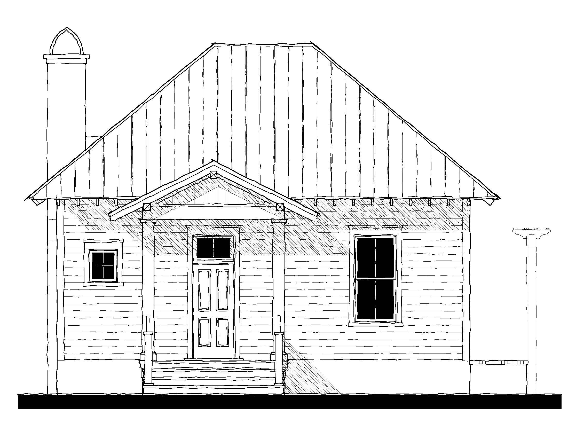 Trask Cottage (11136) — featured elevation