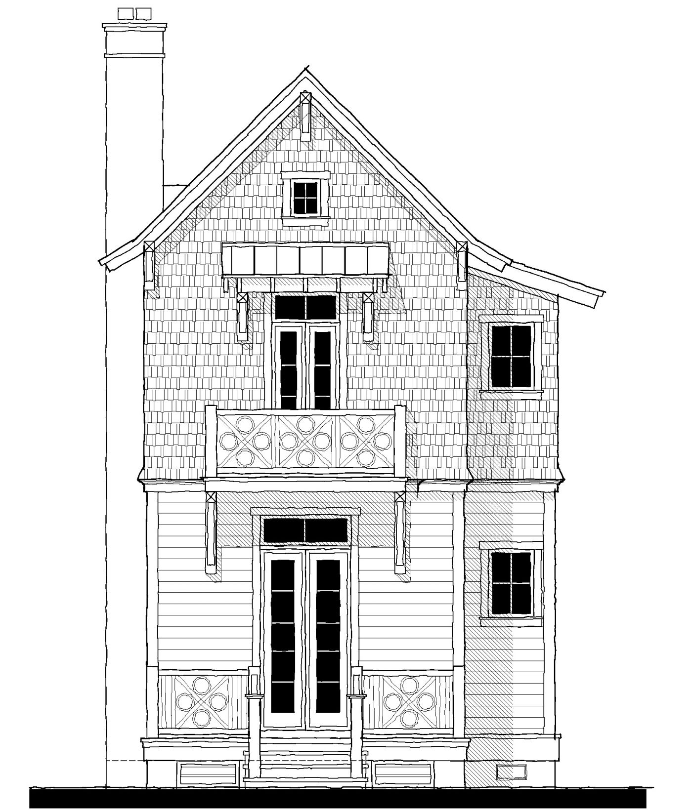 Turkey Branch Treehouse (163128) — featured elevation