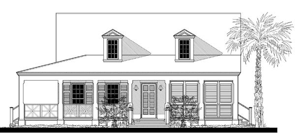 Veranda Bungalow (10100A2) — featured elevation