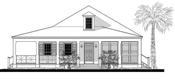 Veranda Bungalow (10100B1) — featured elevation