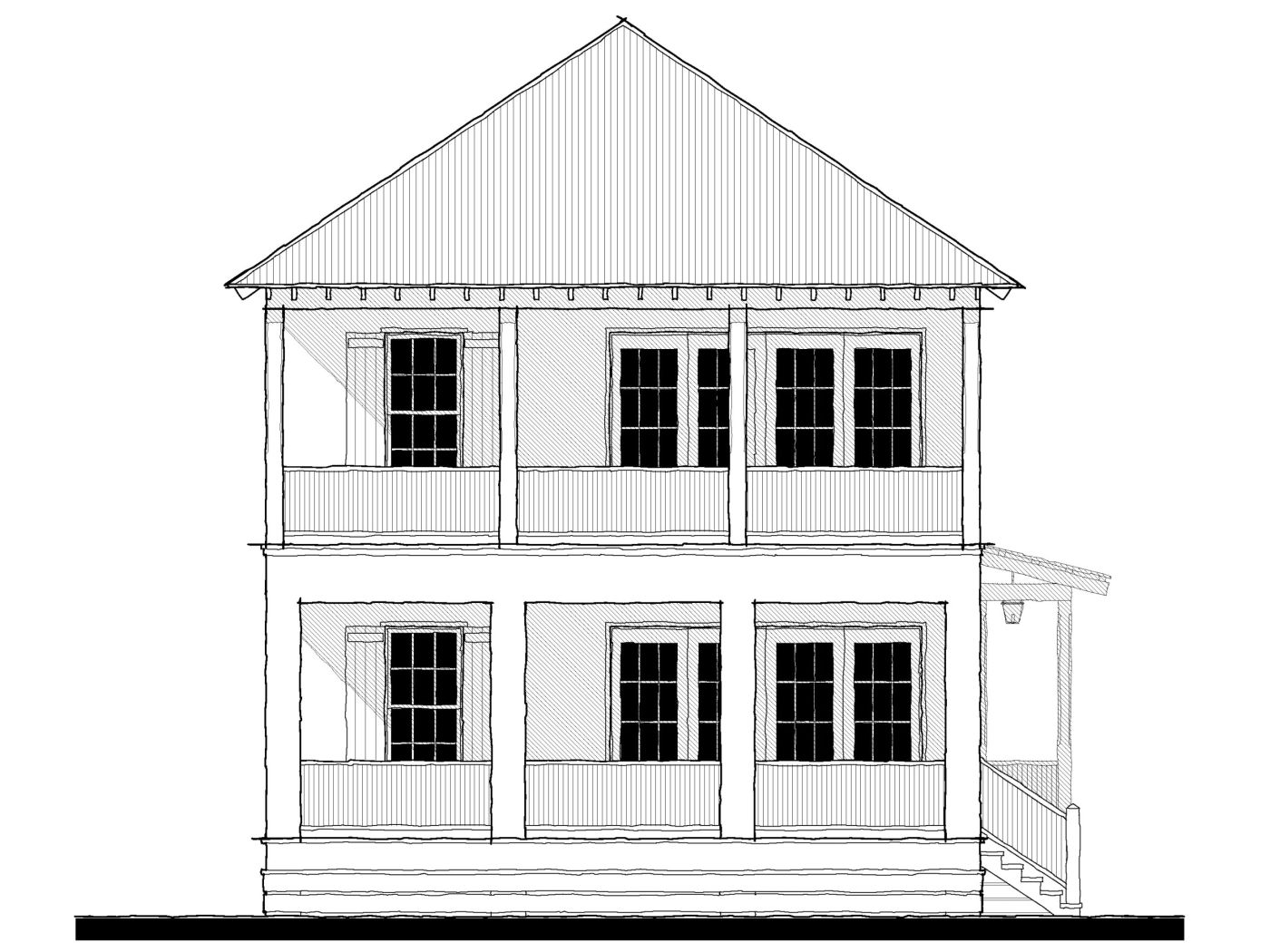 Washington Duplex (223130) — featured elevation