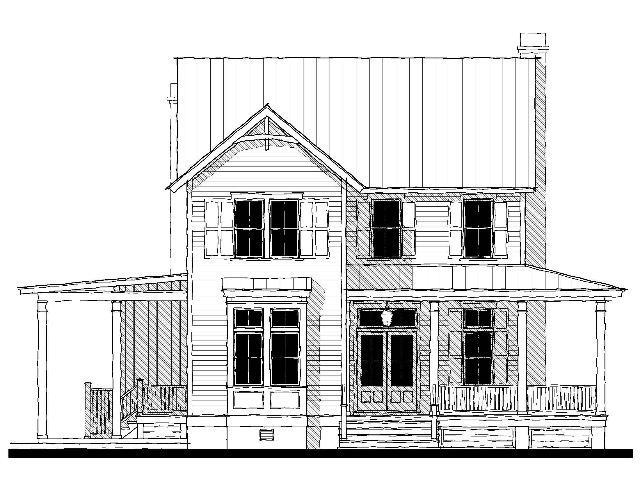 Modern Farmhouse Plans — representative plan elevation