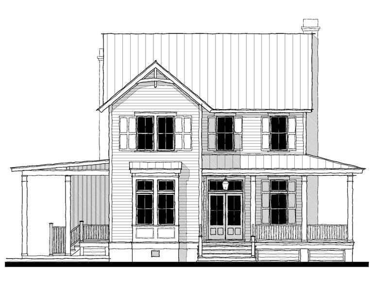 Modern Farmhouse Plans — representative plan elevation