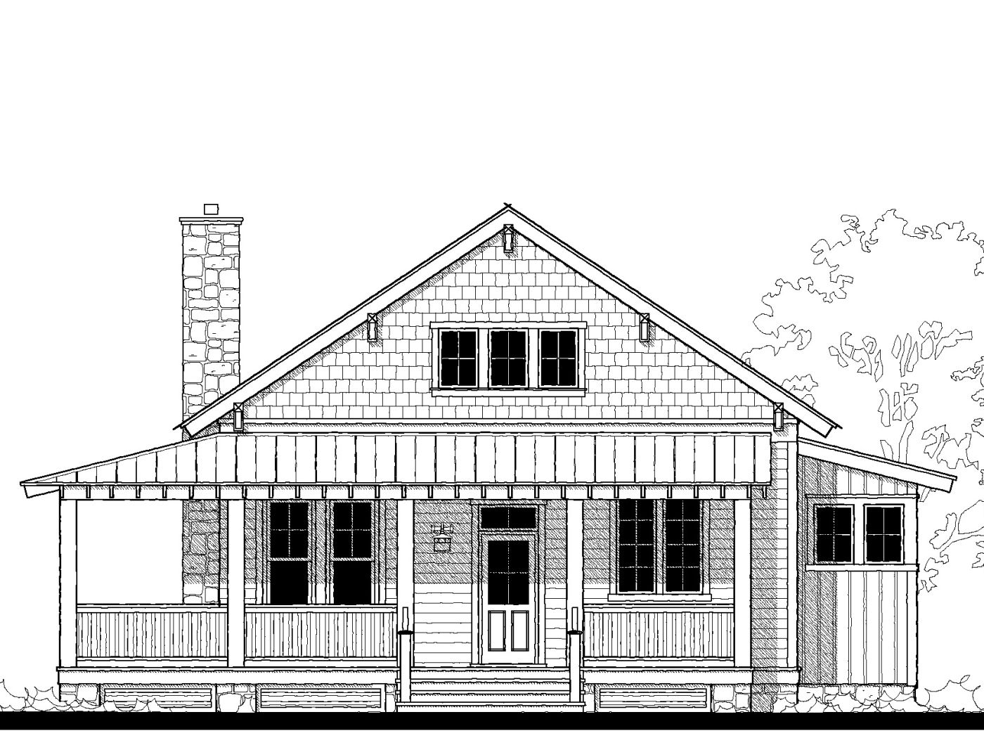 Whisper Creek Cottage (10338) — featured elevation
