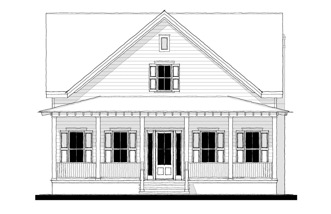 White Hall (153100) — featured elevation