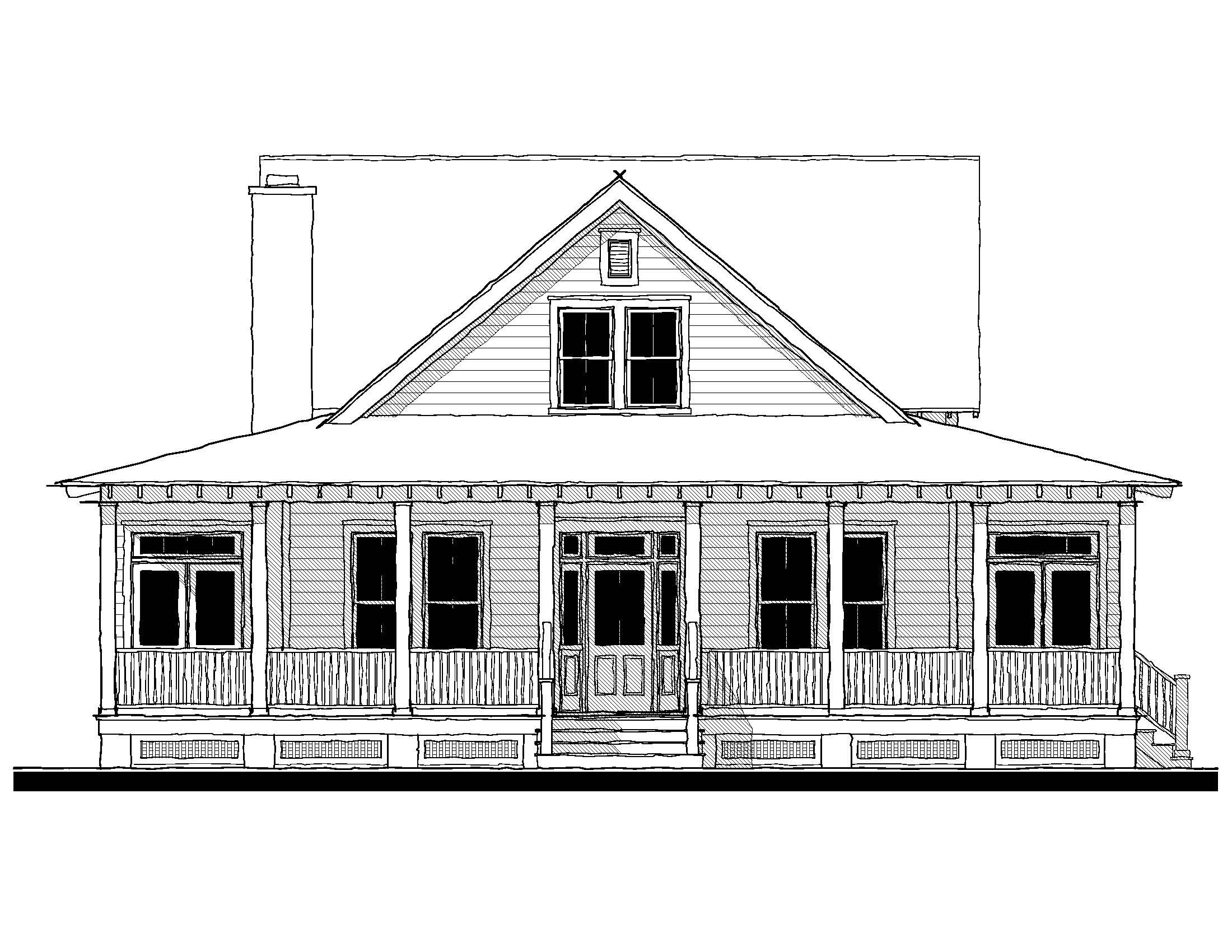 White Hall (17321) — featured elevation