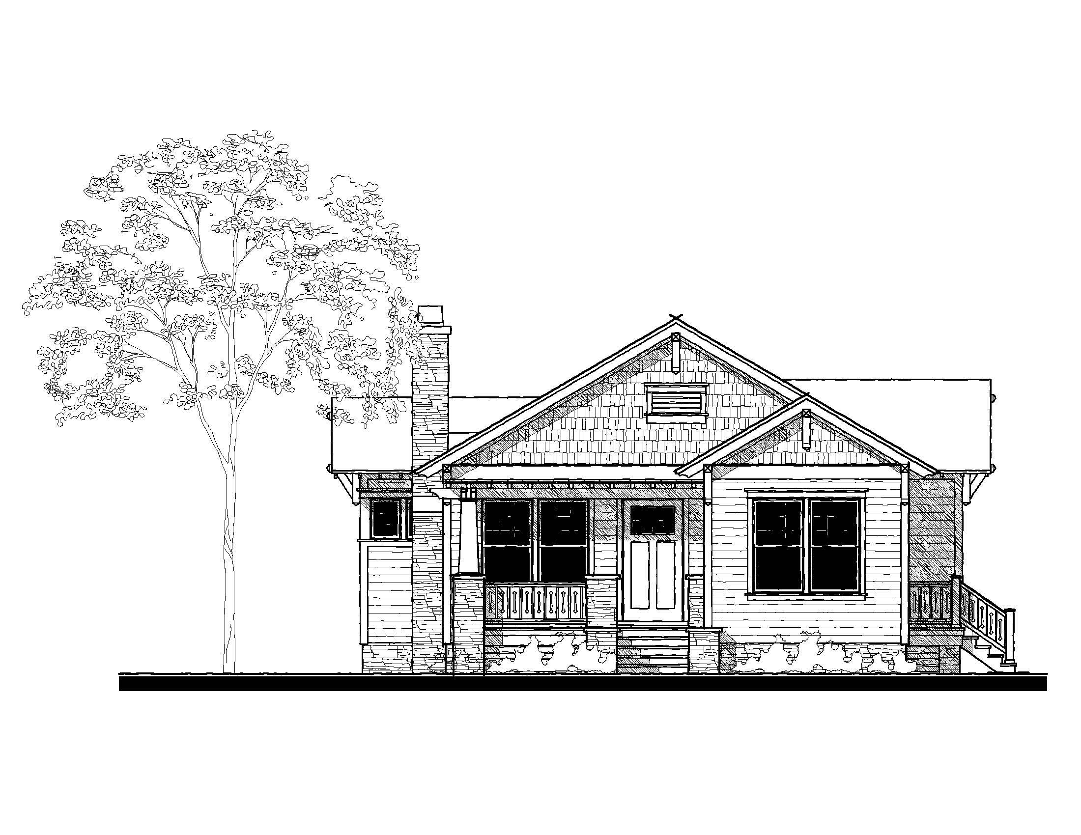Whittier Bungalow — featured elevation
