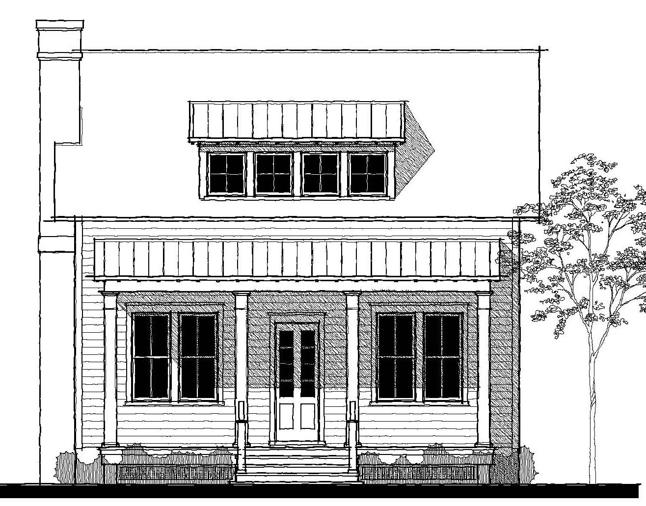 Wiggins Street Cottage (05333) — featured elevation