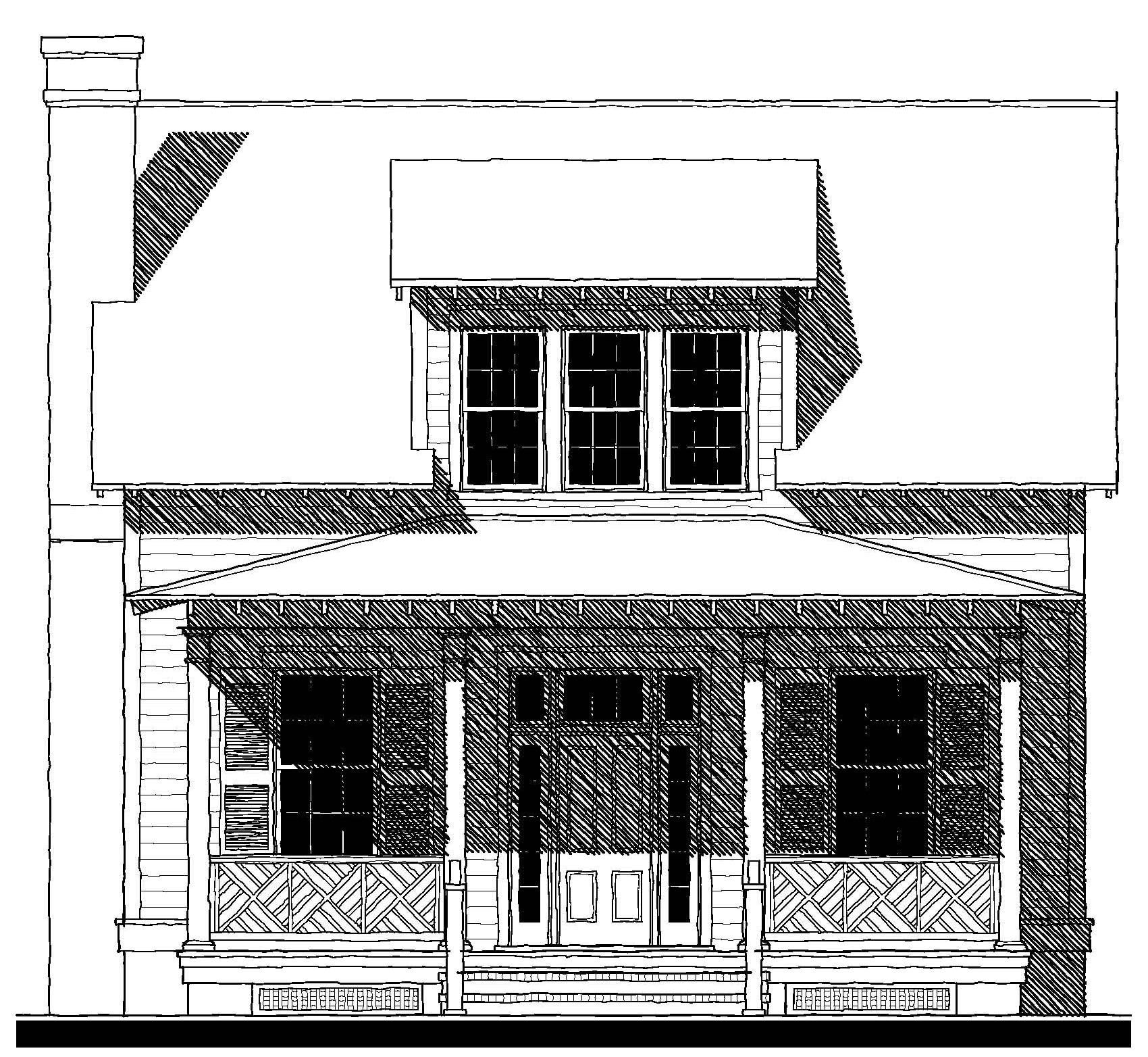 Wiggins Street Cottage (113102) — featured elevation
