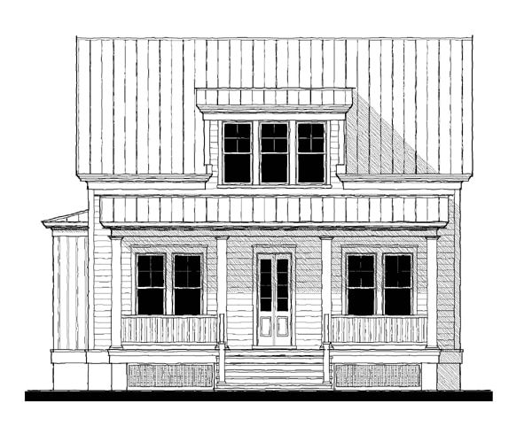 Wiggins Street Cottage (13313) — featured elevation