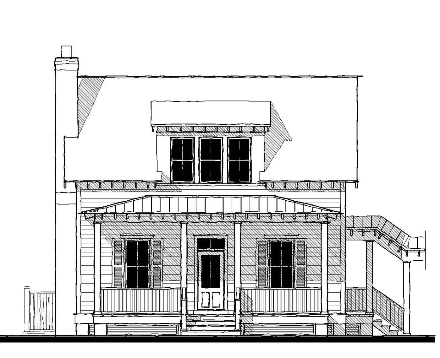 Wiggins Street Cottage (183145) — featured elevation