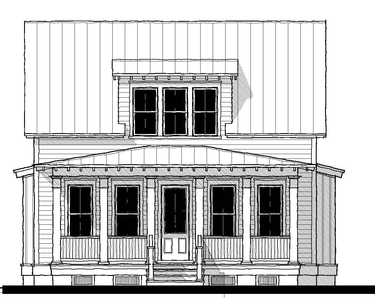 Wiggins Street Cottage (19353) — featured elevation