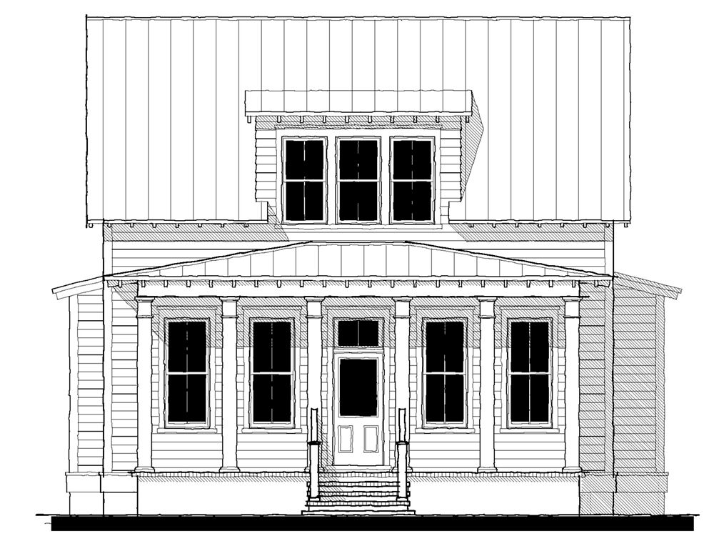 Wiggins Street Cottage (23354) — featured elevation